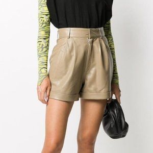 MANOKHI High-waisted beige shorts size 38